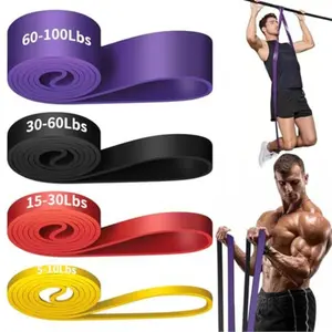 Resistance Band Set, 4 Counts/set Pull Up Band, Workout Band, Fitness Training Band, Resistance Bands Set for Legs, Working Out, Muscle Training, Portable Exercise Bands