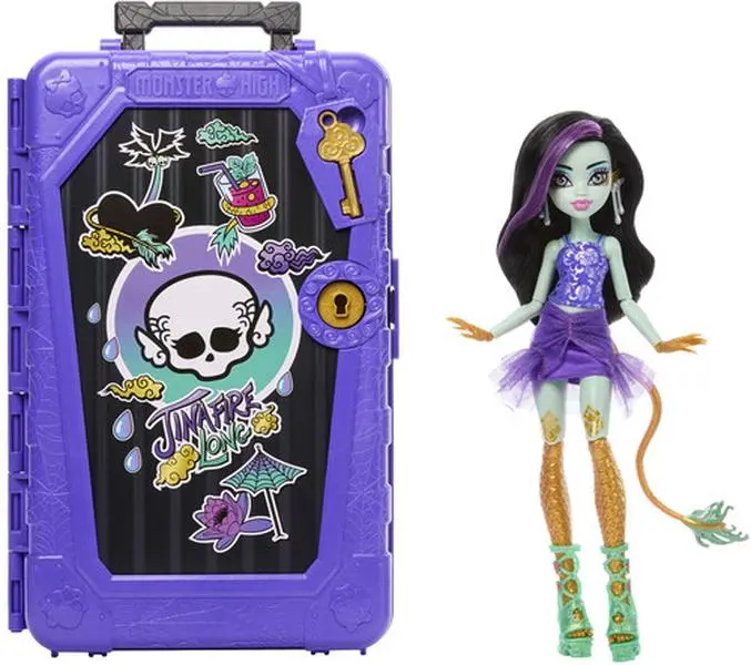 Monster High Skulltimate Secrets: Gore-Geous Oasis Jinafire Long Collectible Doll & Playset with Dress Up Items, Doll Accessories [COLLECTIBLES] Figurine, Dress Up Dolls