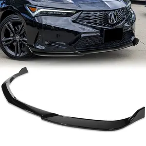 TR-Style Front Bumper Lip Body Kit Spoiler Compatible with 2023 - 2025 Acura Integra Hatchback Base Model Bumper ( Do Not Fit For Type-S Bumper Models )