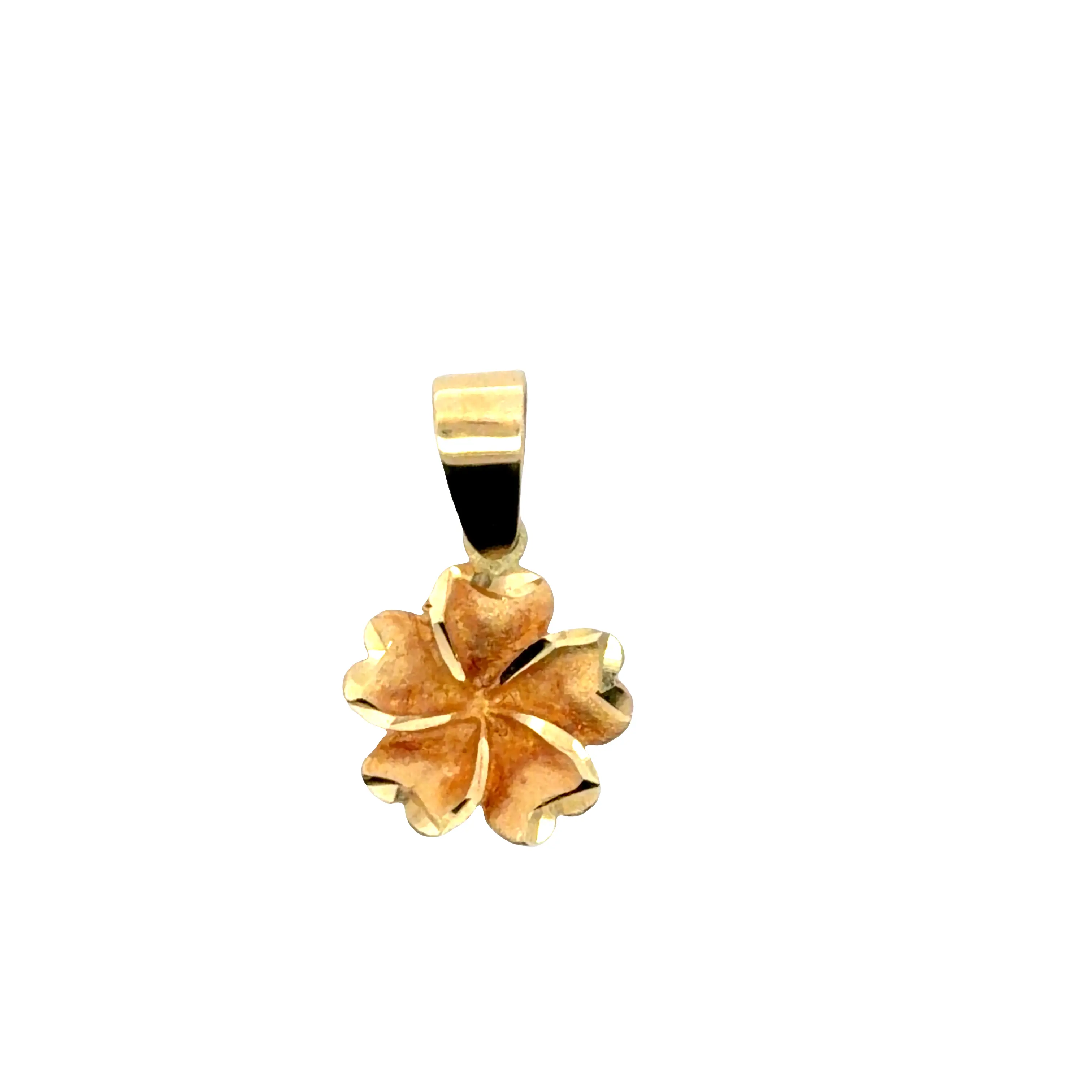 Yellow Gold Floral Pendant