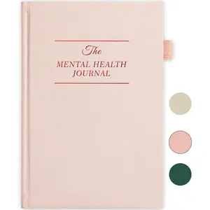 Mental Health Journal Anxiety & Guided Journal for Women, 91 Days Self Care Journal to Practice Positive Thinking, ADHD Planner with Mood Tracker (A5 Size) Pink