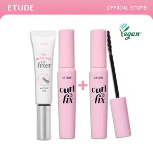 [ETUDE Official] Curl Fix Mascara BOGO & Dr. Mascara Fixer Set | Kpop Idol Lash Mascara Set | Clear Mascara | #01 BLACK & #04 Volume | 24H Smudge Proof Curl | Volumizing & Lengthening | Waterproof Formula | Lash Primer | Hell Mascara | DealsForYouDays