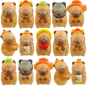 15PCS Easter Cute Capybara Squishy Toys, Easter Party Supplies, Party Favors For Kids, Christmas Goodie Bag Stuffers, Perfect Gift For Kids，Christmas Stocking Stuffers, Classroom Rewards, Birthday Gifts, Christmas Party Decorations-Random Style