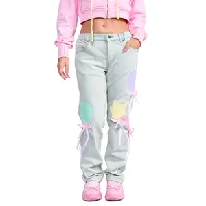 Fitted Bailee Balloon Jeans - Light Wash