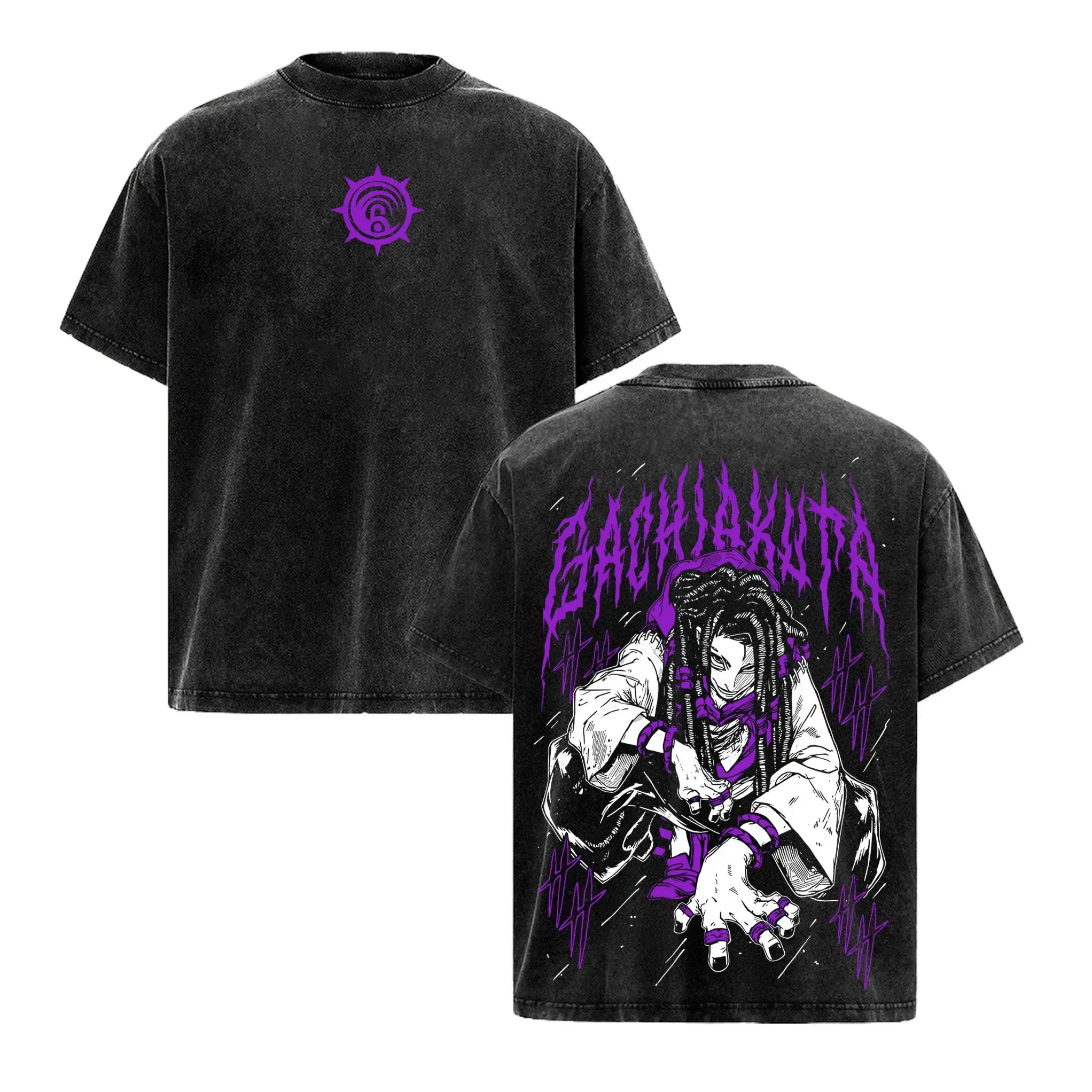 Gachiakuta Jabber Graphic T-Shirt Vintage Washed Grunge Anime Tee Chaos Villain Oversized Streetwear For Men Women Dark Aesthetic Japanese Manga Shirt Y2K Fashion Casual Tops Heavyweight Cotton Cosplay Apparel Trendy TikTok Made Me Buy It Unique Tees!!