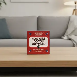 How Well Do You Know Me? Party Game Card, Party Table Game, 1 Box Fun Party Game Card for Family & Friends, Perfect for Birthday Parties & Holiday Gatherings