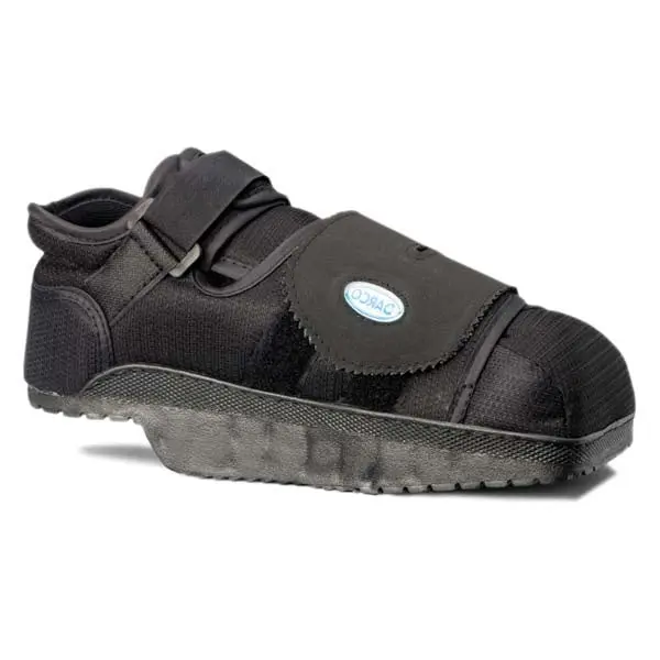 Advanced Orthopaedics HW4B Men's Heel Wedge Shoe, Supportive Rocker Bottom Recovery Shoe for Post-Op & Trauma with Forefoot Closure & Ankle Strap, Extra Large, Post-Op Care