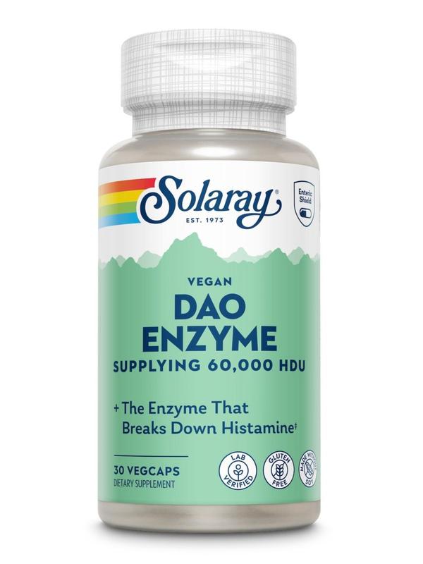Solaray DAO Enzyme, Health & Nutrition Wellness Supplement, Vitamins & Minerals Support Formula