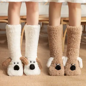 Womens Slipper Fuzzy Grips Socks Fluffy Winter Warm Crazy Funny Cute Animal Thermal Non Slip Fleece Cozy Socks