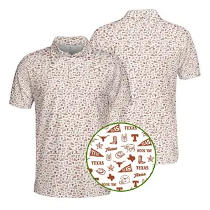 Men’s Texas Gameday Polo – Classic Collegiate Performance Style with Breathable Comfort and Bold Team Pride