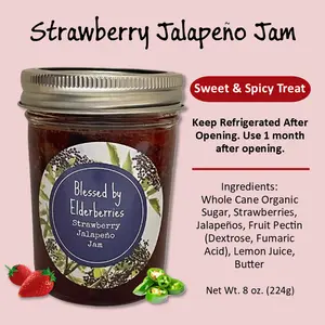 Blessed by Elderberries - Strawberry Jalapeño Jam