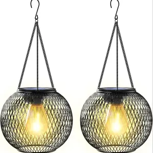 Solar Powered Outdoor Lights, Solar Powered Hanging Lights, Outdoor Hanging Lights for Garden Patio Yard Tree, Waterproof Outdoor Lights, Pathway Lighting