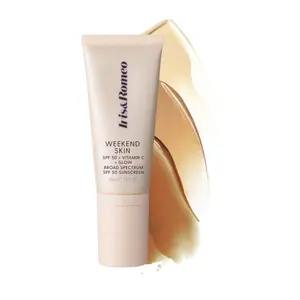 Iris&Romeo Weekend Skin SPF 50 Sunscreen with Vitamin C & Niacinamide for Brightening & Smooth Dewy Finish 35g