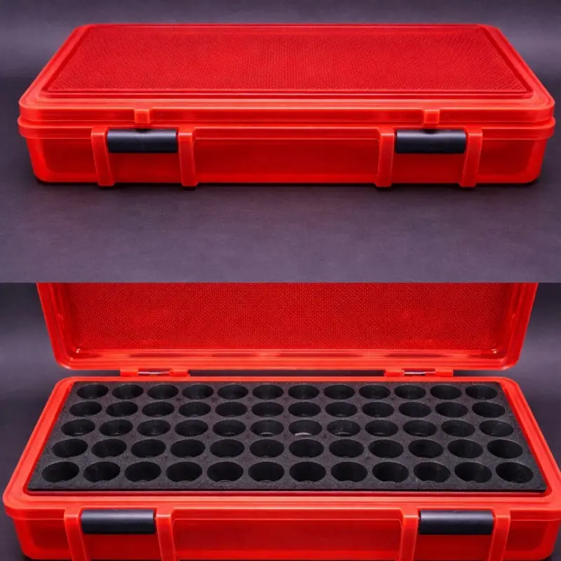 50 Vial Peptide Case for 3ml Vials - Green Storage Solution for Lab Supplies