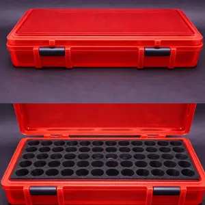 50 Vial Peptide Case for 3ml Vials - Green Storage Solution for Lab Supplies