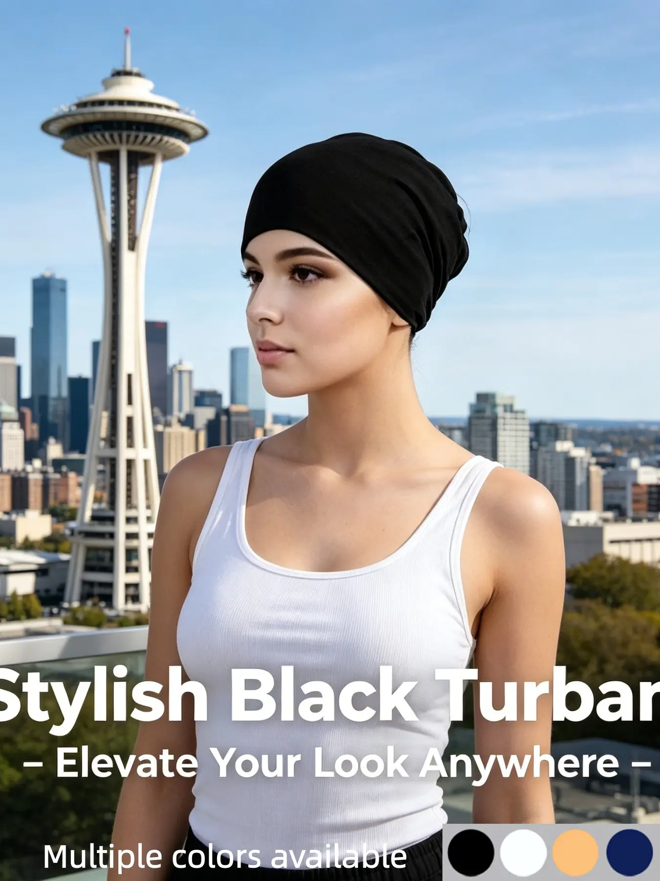Solid Color Basic Headscarf, Turban Hijab, Soft and Smooth Skin-Friendly, Simple and Versatile, Easy to Wear for Daily Use, Enhances Your Style