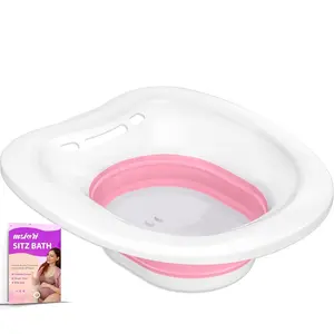 Msiori Sitz Bath, Sitz Bath for Toilet, Postpartum and Hemorrhoids Care, for Toilet Yoni Steam Seat, V Steaming, Sits Bath Kit for Women - Collapsible, Use with Soak