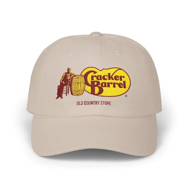 Cracker Barrel Classic Dad Cap - Vintage Style Baseball Hat, Casual Outdoor Cap, Father's Day Gift, Country Store Merch, Trendy Dad Hat