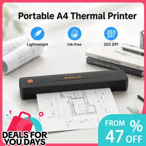 【DealsForYouDays】RONGTA F11A Portable A4 Thermal Printer - Inkless Bluetooth Tech Gadgets Cool Tech Printer for Home & Office, Compatible with iOS, Android summerwins