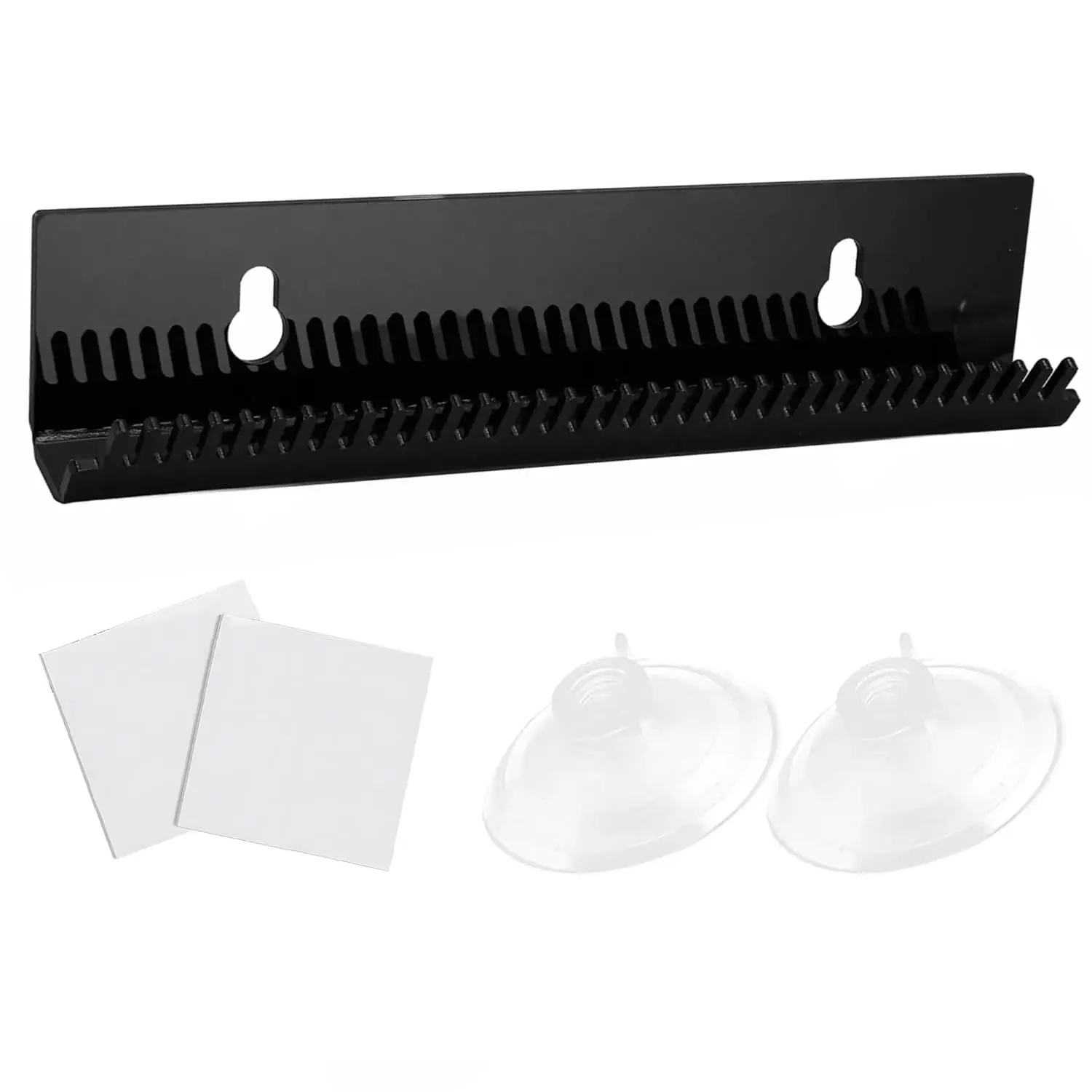 Hair Extension Holder Hair Extension Hanger Weft Holder Braiding Hair Rack w/2 Suction Cups Designed to Securely Hold Extra Wide Wefts Including Halos, Hand Tied Wefts, Beaded Wefts and Full