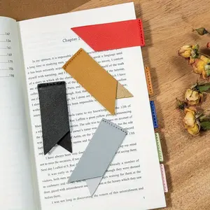 2pcs, Leather Page Breaker Bookmark, Student Reading Page Breaker Bookmark, Multi-color Optional Pu Leather Bookmark, Back To School, School Supplies, Kawaii Stationery, Colors for School,