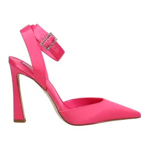 Steve Madden Womens Sarantos Pointed Toe Ankle Strap Pumps Dress Casual High Heel 3" & Up - Pink