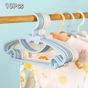 10 Piece Butterfly Design Plastic Hangers, Non-Slip Seamless Clothing Storage Hooks, Durable & Stylish Clothes Organizer