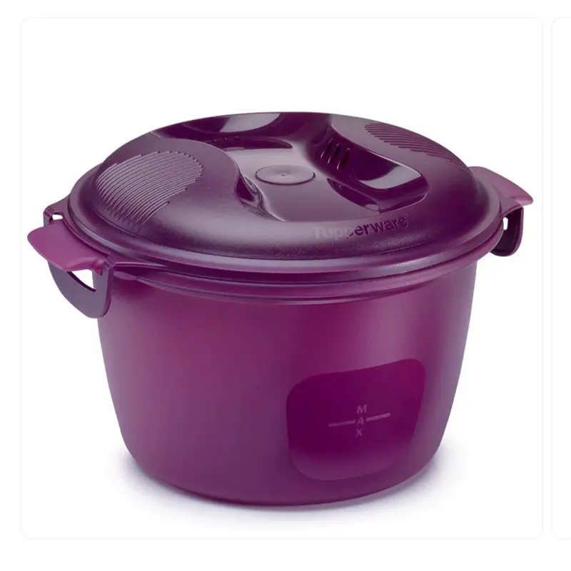 Microwave Rice & Grain Cooker - Fast Cook, Microwave Safe, Single Unit Essential Kitchen Cookware for Rice Preparation, Daily Use