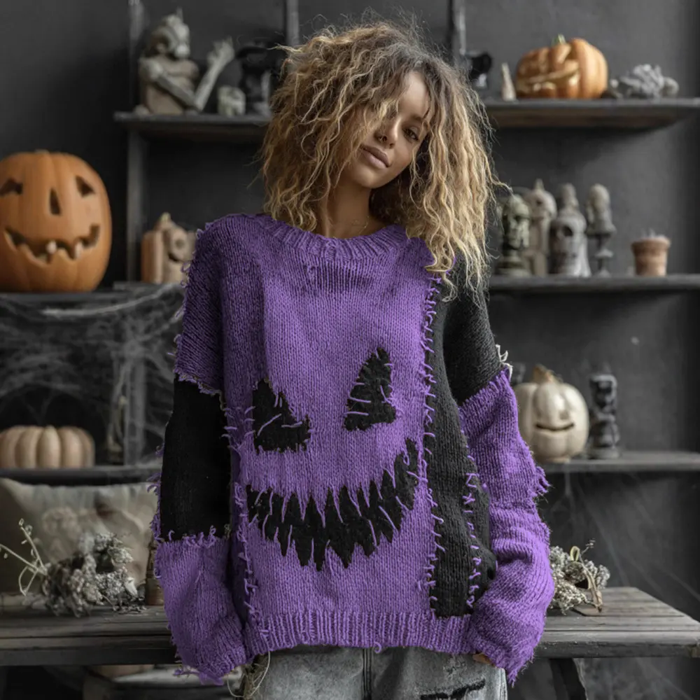 New Hot-Selling Independent Station European and American Cross-Border Autumn Winter V-Neck Top Casual Drop Shoulder Women's Sweatshirt