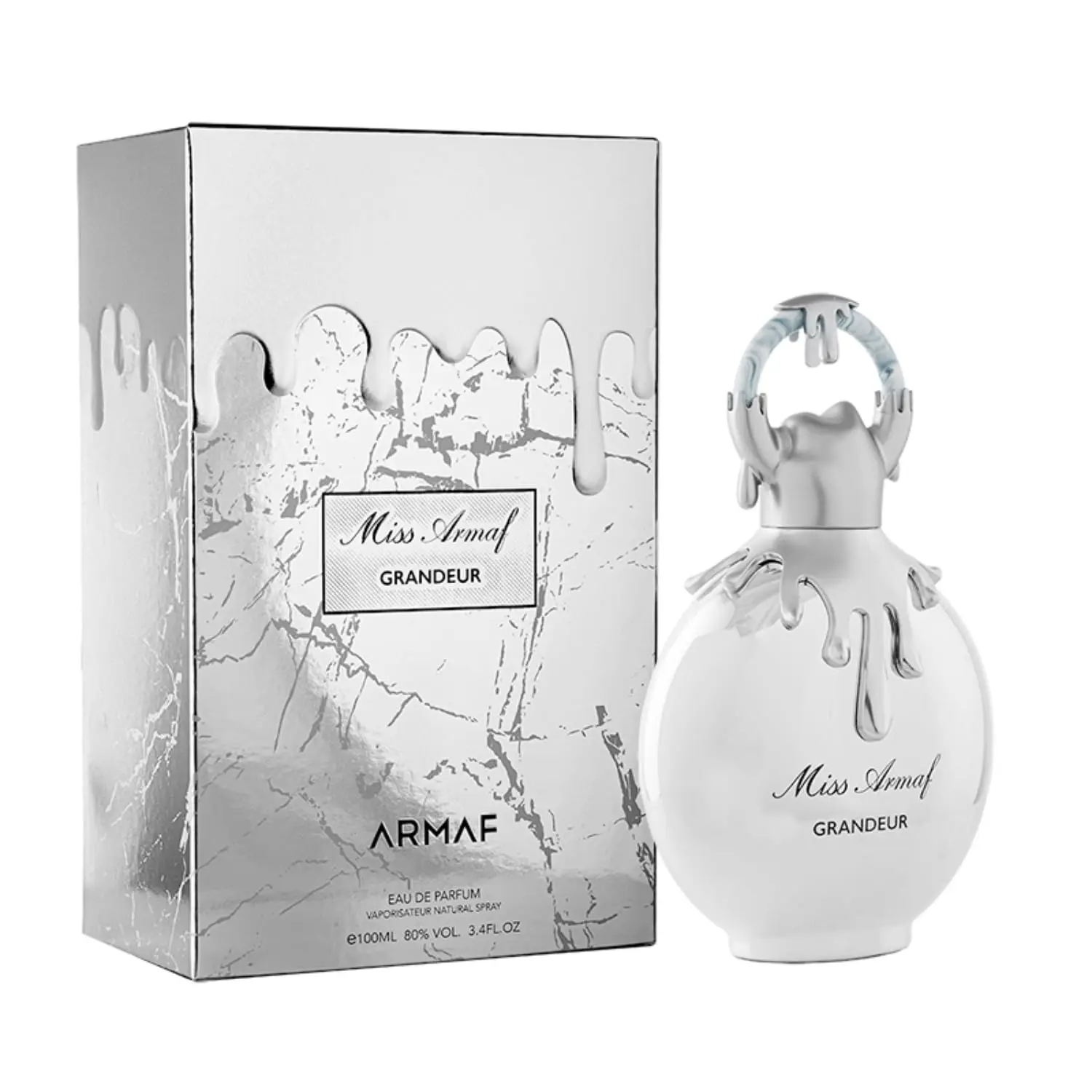 Miss Armaf Grandeur Eau De Parfum (EDP) for Women, 3.4 Oz Perfume Spray with Floral Natural Fragrance, Fresh Rose Start & Fruit Scent by ARMAF