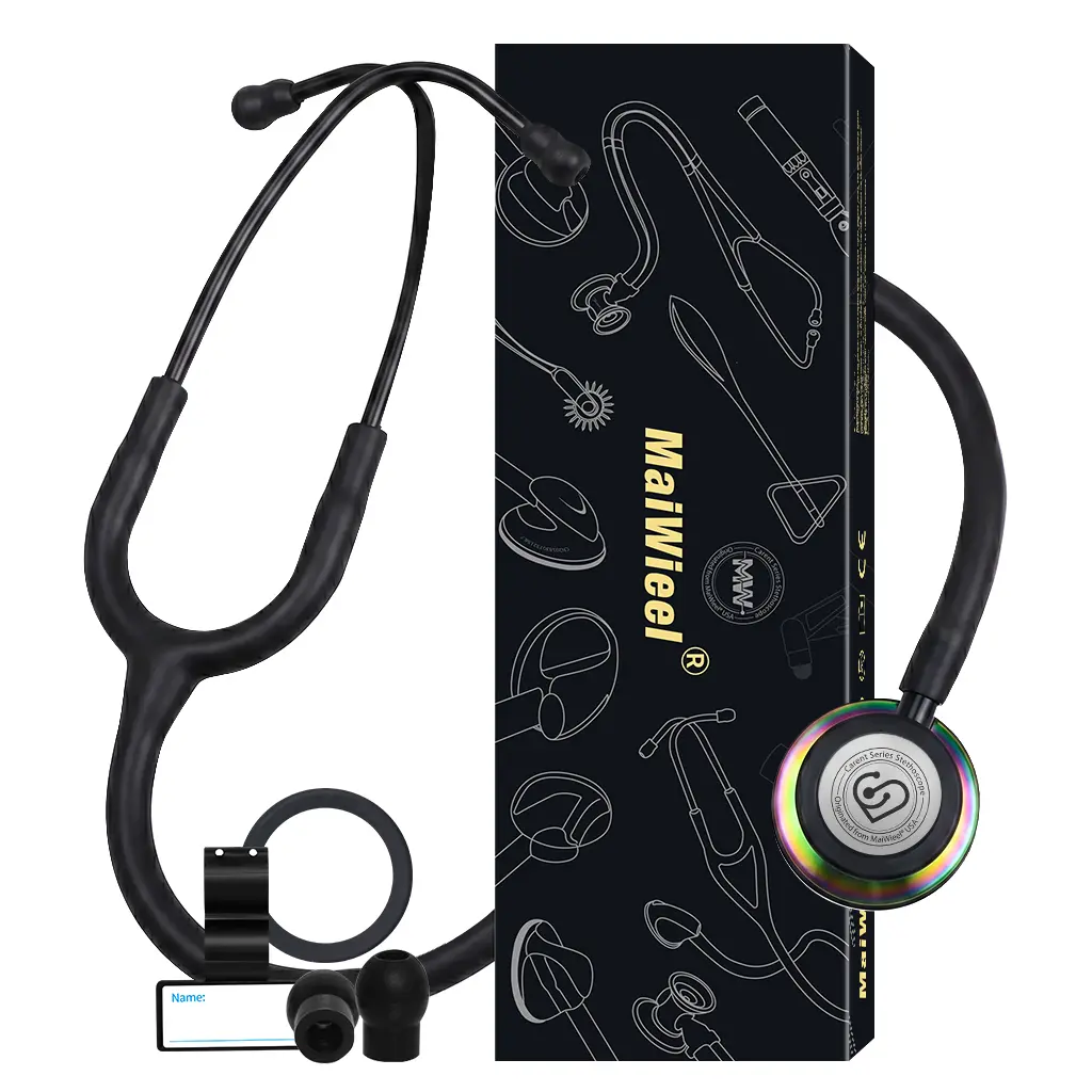 MaiWieel Lightweight Classic Double-Sided Head Medical Stethoscope for Healthcare Professionals - Soft Ear Tips, Durable Alloy Chestpiece, Versatile Design, Multiple Color Options, Reliability