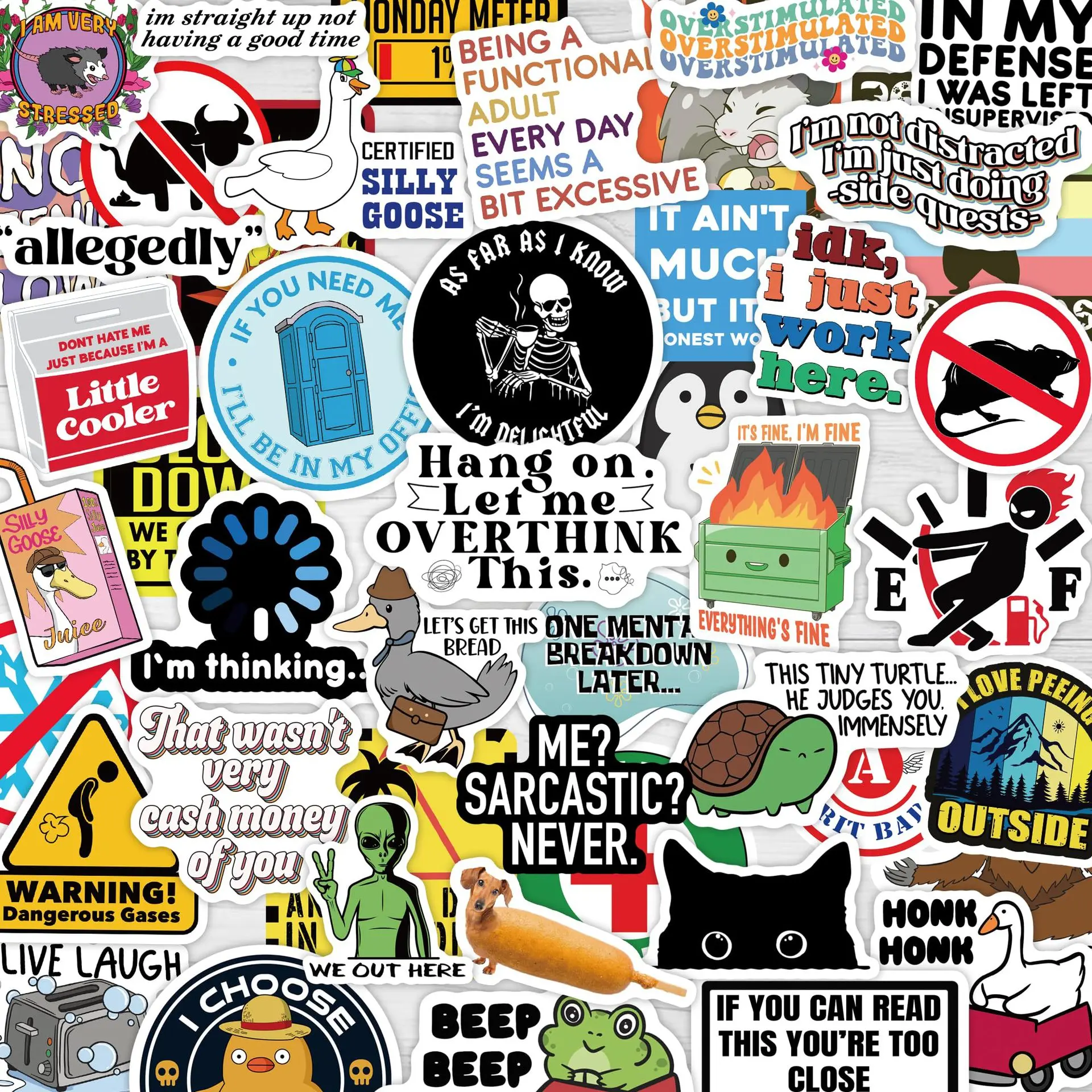 300PCS Waterproof Vinyl Smile Stickers - 300 Fun Pattern Aesthetic Phone Decals for Smartphones, Water Bottles, Laptops (Mobile Phone Accessories), 300 Fun Pattern Stickers, Aesthetic Phone Stickers