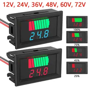 Battery Voltage Charging Capacity Tester, Suitable for 12V-72v Batteries, Essential Tool for Electrical Fault Diagnosis, Automotive Car Battery Tester