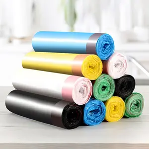 Colorful Trash Bags, 75 pcs/5 Rolls Random Color Drawstring Bin Bag, Portable Strong Rubbish Bags,Wastebasket Bags, Leak-proof Thick Trash Bag, Household Kitchen Garbage Bag, Durable Bin Bag, Home Care Supplies,   2025 Dealsforyoudays