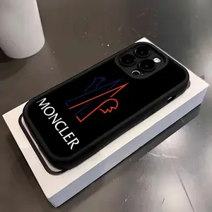 Moncler Logo Phone Case For IPhone 17 Pro Max 16 15 14 Pro Max IPhone 13 Pro Max 11 Plus Silicone Protective Cover