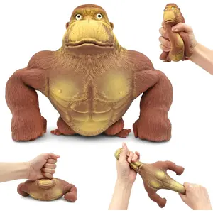 Squishy Monkey Toy,Stretchy Gorilla Toy,Elastic Stretchable, Monkey Squishy Fidget Toys for Anxiety Relief ADHD for Kids & Adults- Ideal Gift for Kids