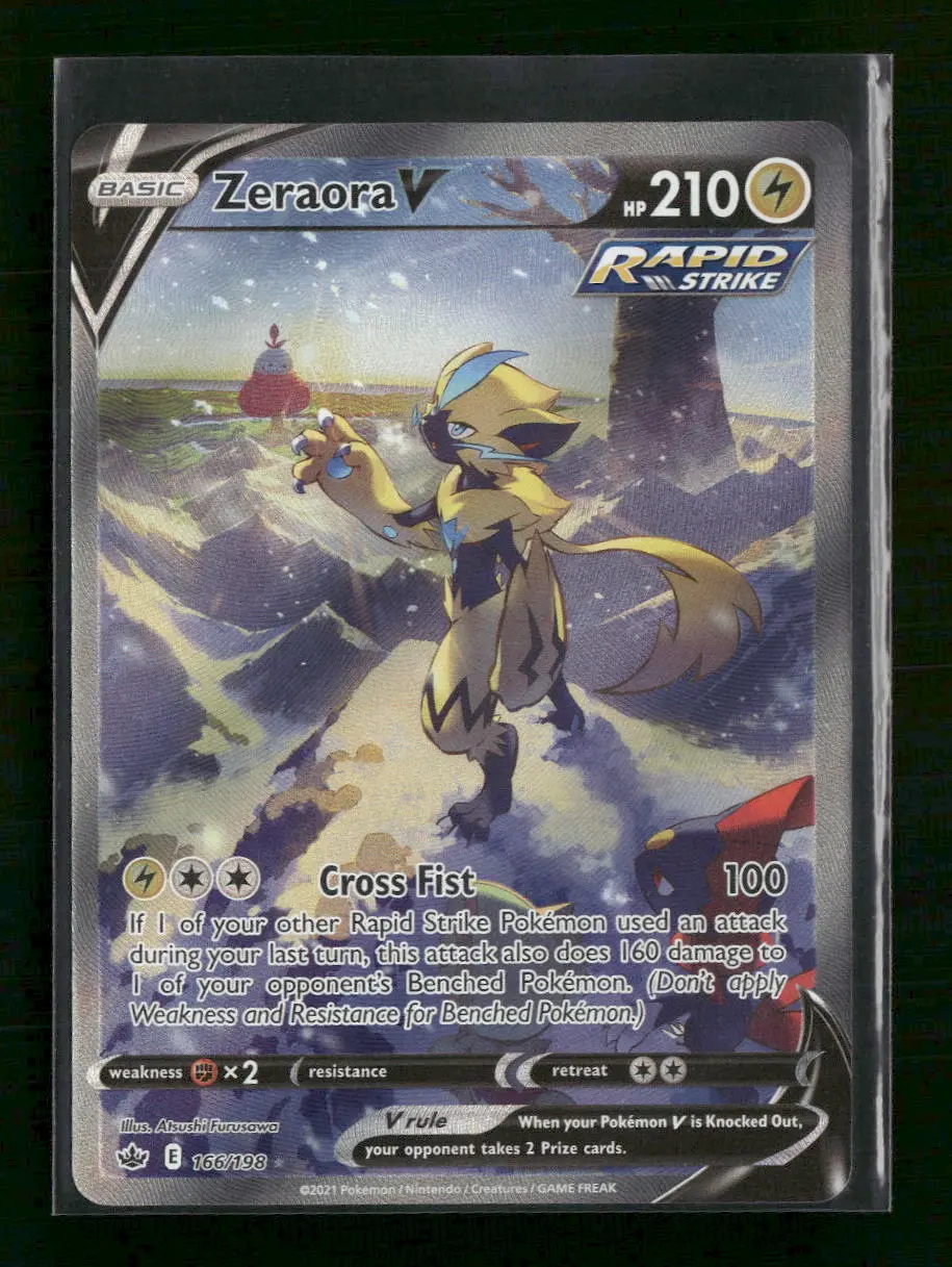 SWSH06: Chilling Reign Zeraora V (Alternate Full Art) #166/198