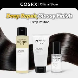 [COSRX Official] [PEPTIDE-132 Hair Set, Shampoo 200mL+Treatment 120mL+Oil Serum 28mL