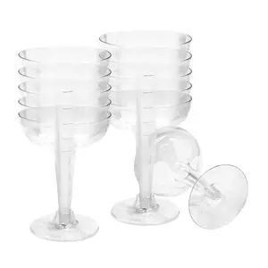Disposable Cocktail Cups Transparent Plastic Party Supplies Wedding Barware, Single-Use Drinkware for Events, Durable & Convenient