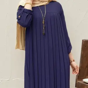 Women's Casual Loose Fit Round Neck Long Sleeve Shirt, Plain Color Modest Style, All Seasons Blouse, Versatile and Comfortable, Modest Clothes, Islamic Modesty Clothes