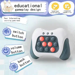 Kids Educational Toy, Creative Puzzle, Focus Memory Coordination Logic Puzzle Game Machine with Switch Button, Volume Button, Back Button, Perfect Gift for Christmas & Birthdays (battery Not Included)
