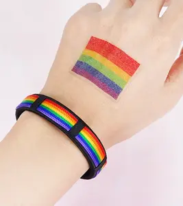Rainbow Open Cuff Bracelet - LGBTQ+ Pride Couple Jewelry, Easy to Wear