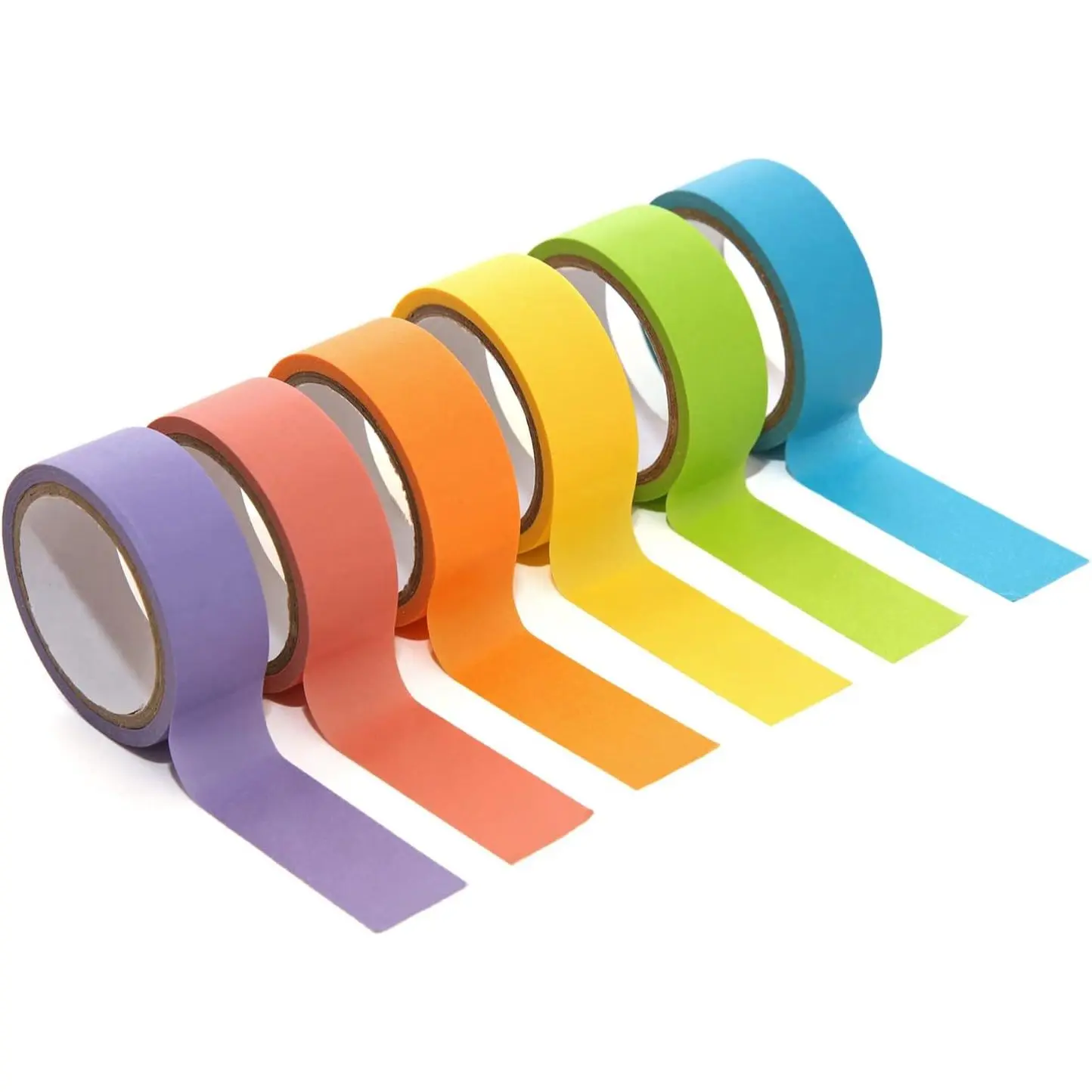 Kodak Zink Colored Sticky Tape Set, Office Stationery Scrapbook Supplies with Full Pastel Rainbow Sticky Tape