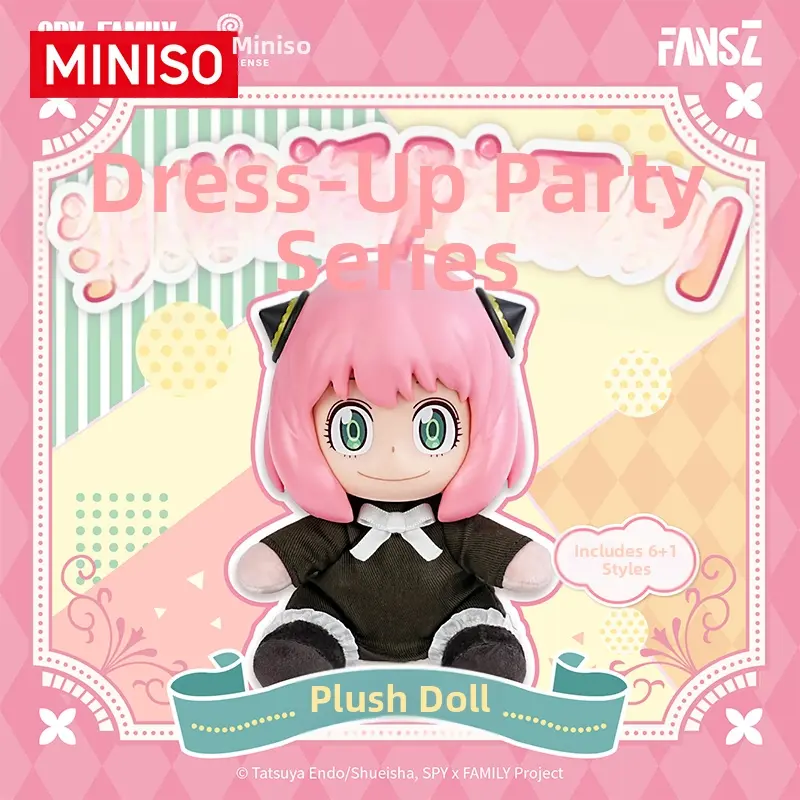 FansZ SPY×FAMILY Anya Forger Dress-Up Party Blind Box | Removable Clothes Vinyl Plush Doll | Cute Anime Anya Uniform Pajama Mystery Figure Toy Gift