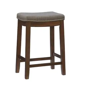 Claridge Backless Saddle Counter Height Barstool Rustic - Linon