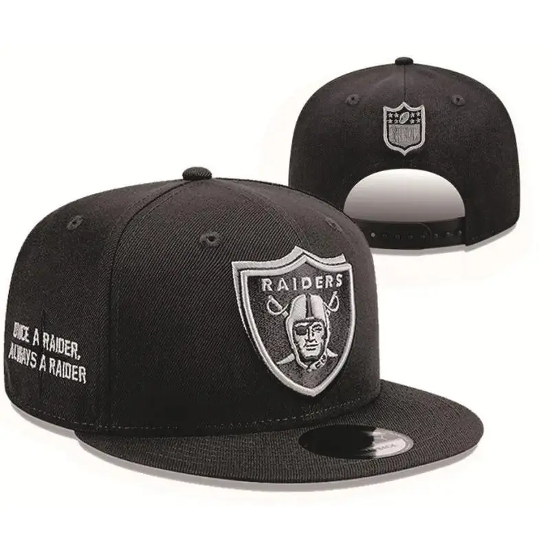 Las Vegas Raiders Black and White 9FIFTY Snapback – Flat Brim Snapback Baseball Hat Streetwear Hip Hop Unisex Premium