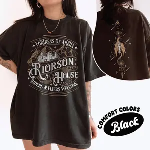Riorson House Comfort Colors Shirt, Fortress Of Aretia Shirts, Fourth Wing Inspired Merch, RY Inspired T Shirt, Bookish Gift 0QV