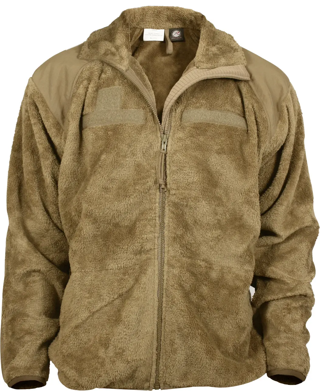 Men's Polar Fleece Jacket in Coyote Brown - Military Style Gen 3 ECWCS Thermal Full Zip Top and Liner, Clothes, Fabric, Menswear, Layer, Tops, Mesh