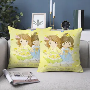 Precious Moments texture pillow cover, living room soft with daily use comfortable, Easter independence day send significant other super warm heart, by pillowcase, pillow cover, bedroom cushion cover.