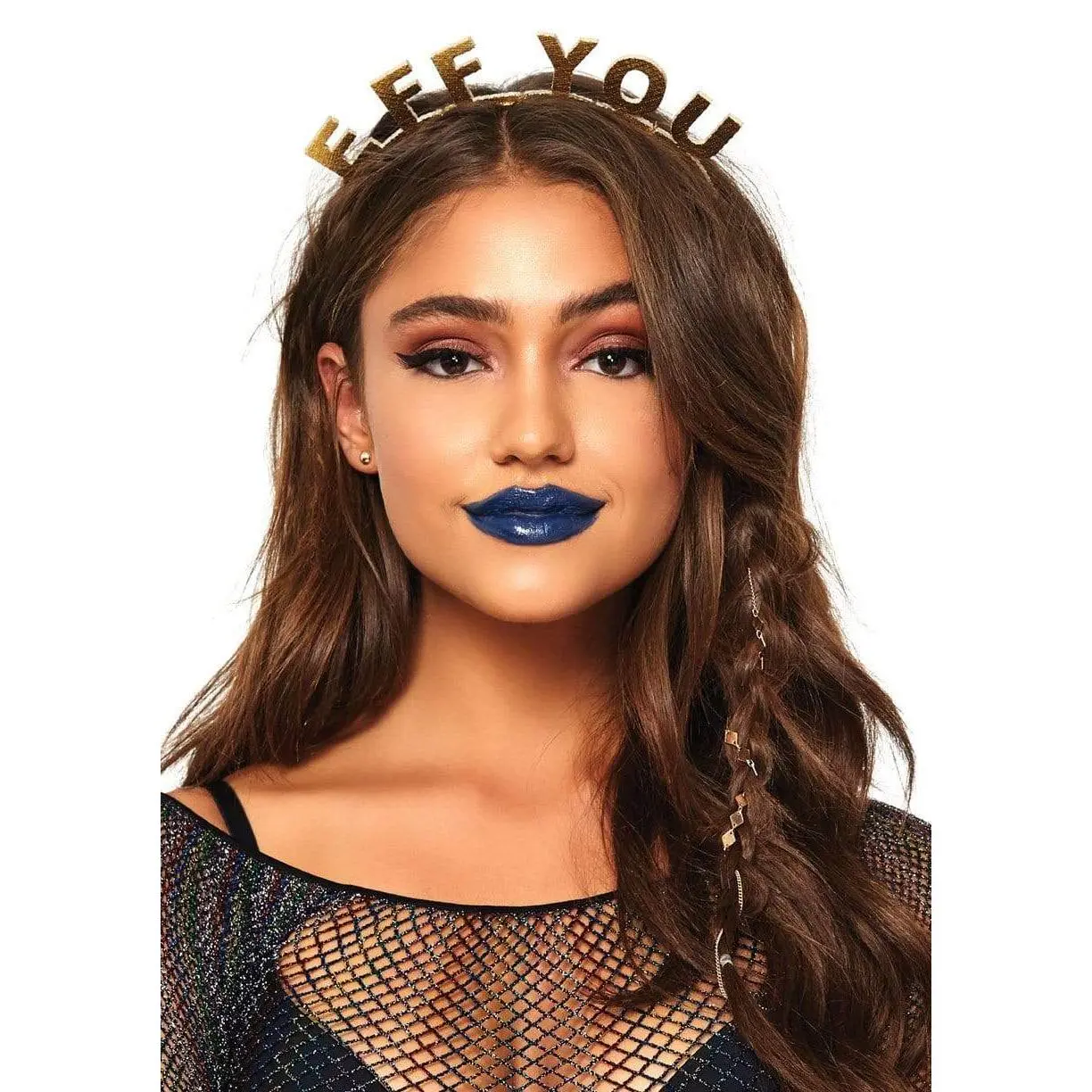 Adjustable Lettered Crown Headband - Unisex 1 Size Fits Most Adults, Edgy Mixing and Matching Accessory for Festival Wear, Adjustable Headband, Mixing And Matching Accessories, Diy Cosplay Base, One Size Fits Most Adults